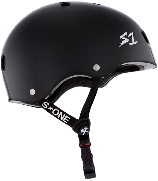 S1 Lifer Helmet - Black Gloss | Adult Skate Helmets from S-One