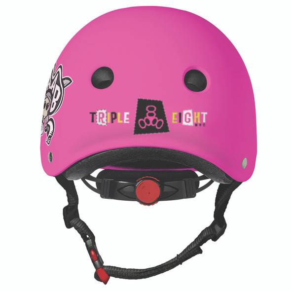 Triple Eight - Lil 8  Staab Dual Certified Helmet with EPS Liner - Neon Pink Matte