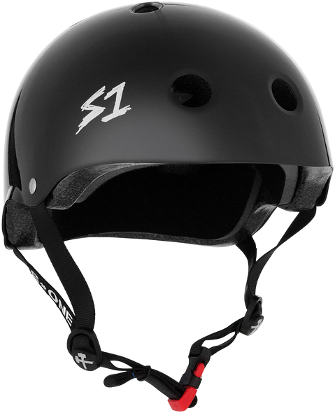 S1 Lifer Mini Helmet - Black Gloss | Childrens Skate Helmets From S-One