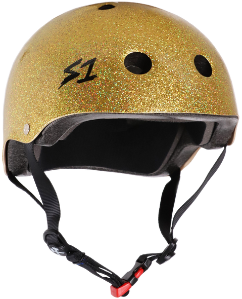 S1 Lifer Mini Helmet - Gold Gloss Glitter | Childrens Skate Helmets From S-One