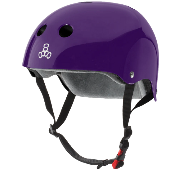 Triple 8 - Purple Glossy The Certified Sweatsaver Helmet