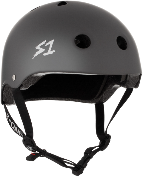 S1 Lifer Helmet - Lifer Dark Grey Matte | Adult Skate Helmets from S-One