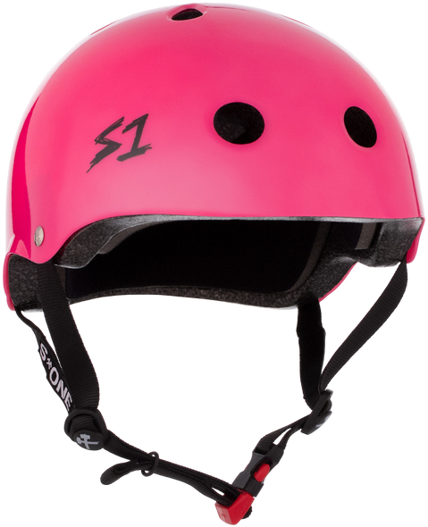 S1 Lifer Mini Helmet - Hot Pink Gloss | Childrens Skate Helmets From S-One