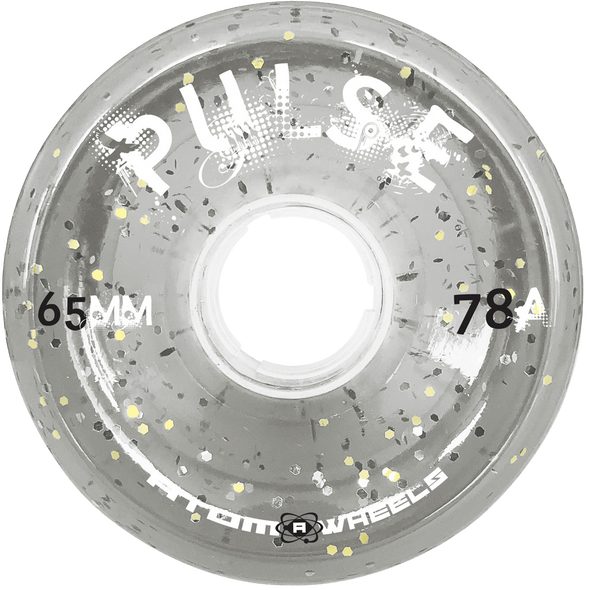 Atom Wheels - Pulse Clear "Glitter" Limited Edition - set of 4 outdoor