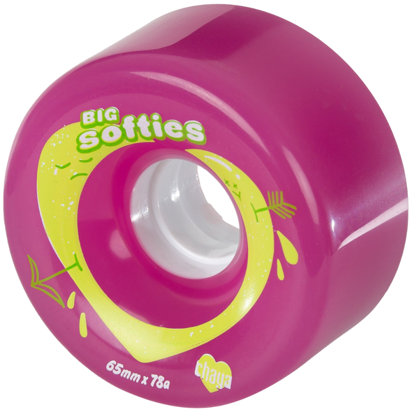 Chaya - Big Softies ( Pink ) Outdoor roller skate wheels - Set of 4 wheels