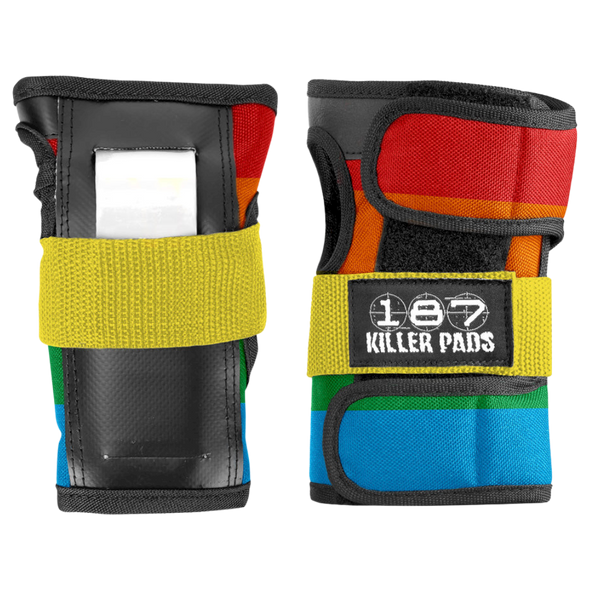 187 Killer Pads - Wrist Guards  - Rainbow | Skateboarding | Roller Skating | Inline