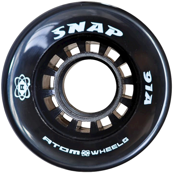 Atom Skates - Black Snap 91a Wheels - Set of 4