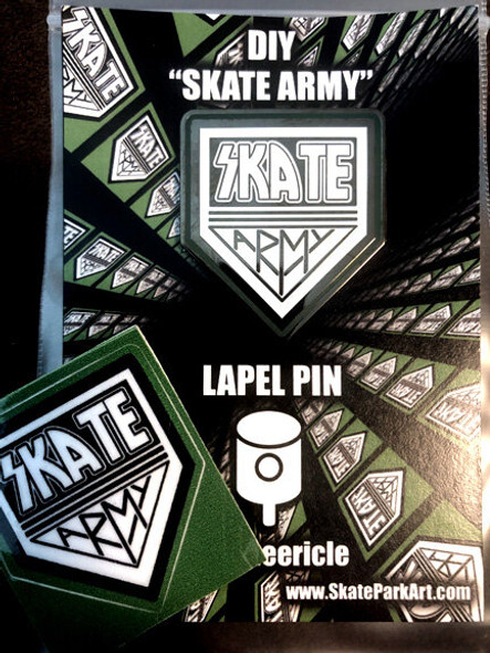 Meericle Mfg. - Skate Army, Lapel Pin - 1.5"