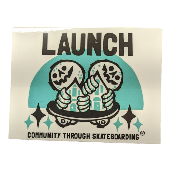 Launch - Logo Sticker - Asst. Colors - 4" x 3" (color cannot be specified)