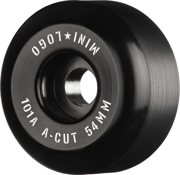 Mini  Logo - Black A-Cut 2.0 101a Skateboard Wheels-Set of 4
