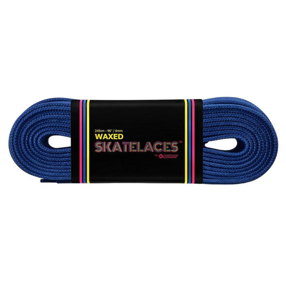 Bont - 6mm Mad About You Blue Waxed Skate Laces