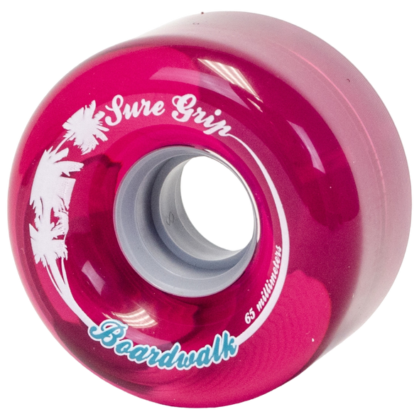 Sure Grip - Unpackaged Boardwalk 65mm Outdoor Wheels 78A - Pink ( 8 pack )