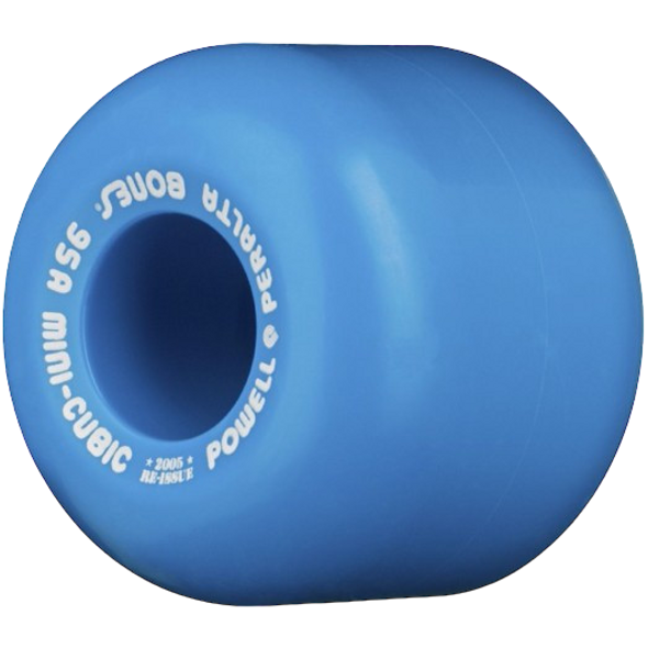 Powell Peralta Mini-Cubic Skateboard Wheels 64mm 95a - Blue (4 pack)