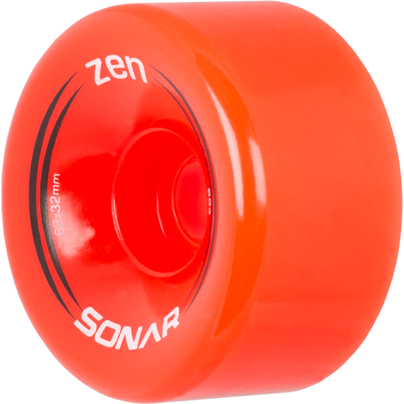 Sonar - Red Zen Outdoor Roller Skate Wheels ( 4 pack )