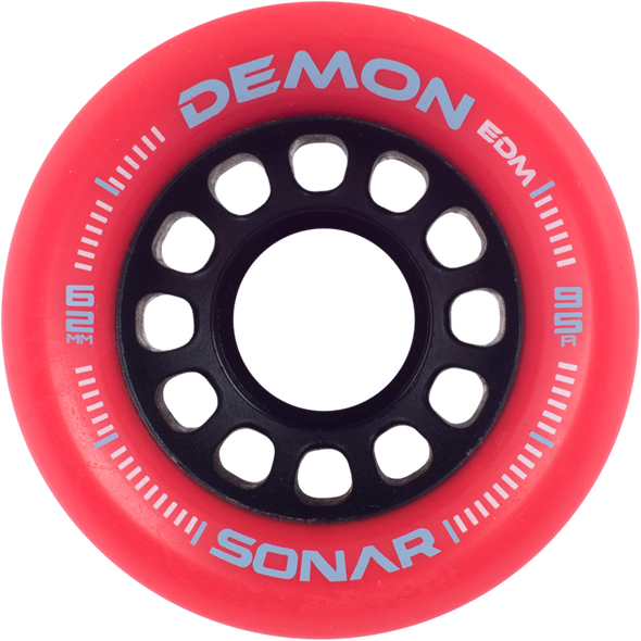 Sonar - Red Demon EDM Roller Derby Wheels ( 4 pack )