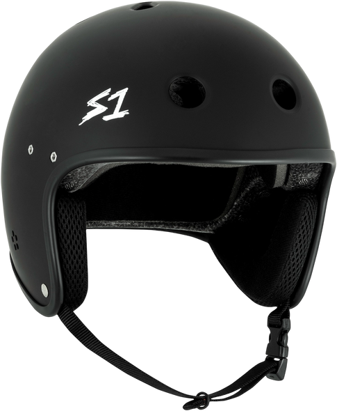 S1 Retro E-Helmet - Black Matte - S-One Retro Full Cut Lifer E - Helmet