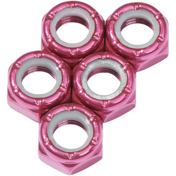 Defiant Upgrades - Darker Pink 8mm Skateboard Axle Nuts ( Set of 5 )