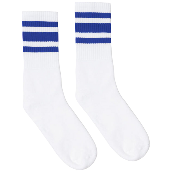 Socco - Royal Striped Socks | White