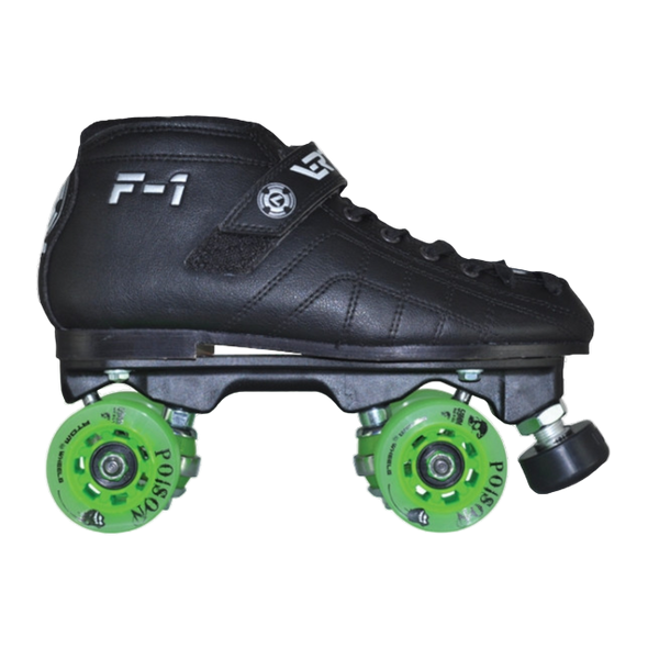 Atom Skates - Womens Size 4 Luigino F1 Poison Roller Derby Skate Package