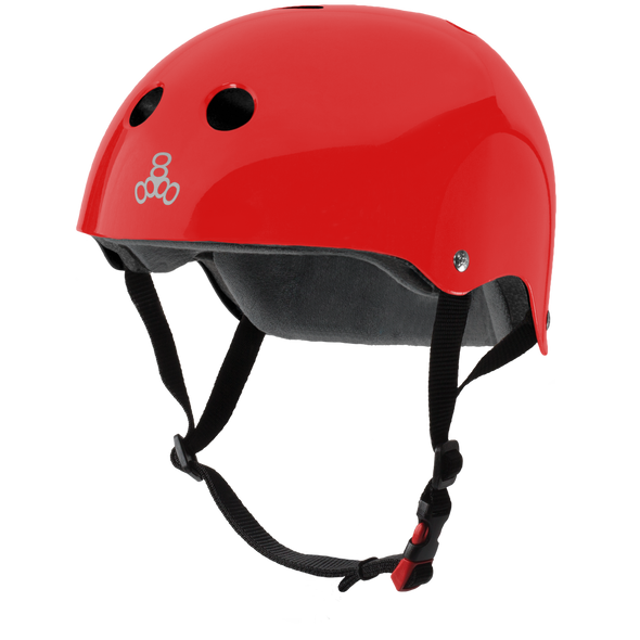 Triple 8 - Red Glossy The Certified Sweatsaver Helmet
