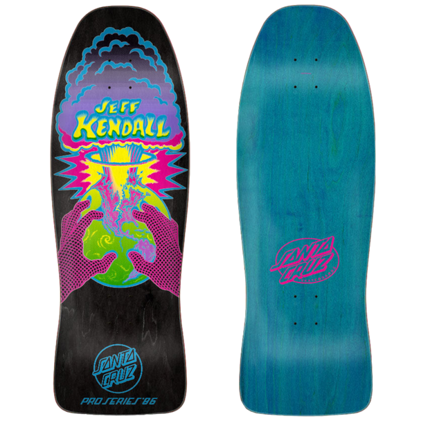 Santa Cruz - 10.0  (warped) Kendall End of the World Black Stain Reissue Skateboard Deck