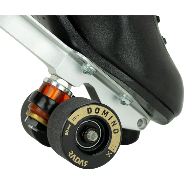 Radar - Domino 50mm | 98a or 101a ( 4 pack ) Black Indoor Rhythm, Dance, Session, Shuffle