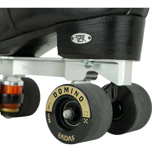 Radar - Domino 50mm | 98a or 101a ( 4 pack ) Black Indoor Rhythm, Dance, Session, Shuffle