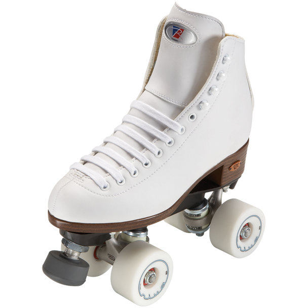 In Stock Riedell - Mens Size 5 White 111 Angel Complete Skate