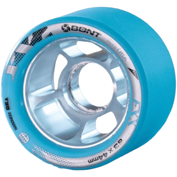 Bont - Bont FXX Blue 59mm 92a Roller Skate Wheels ( set of 4 )