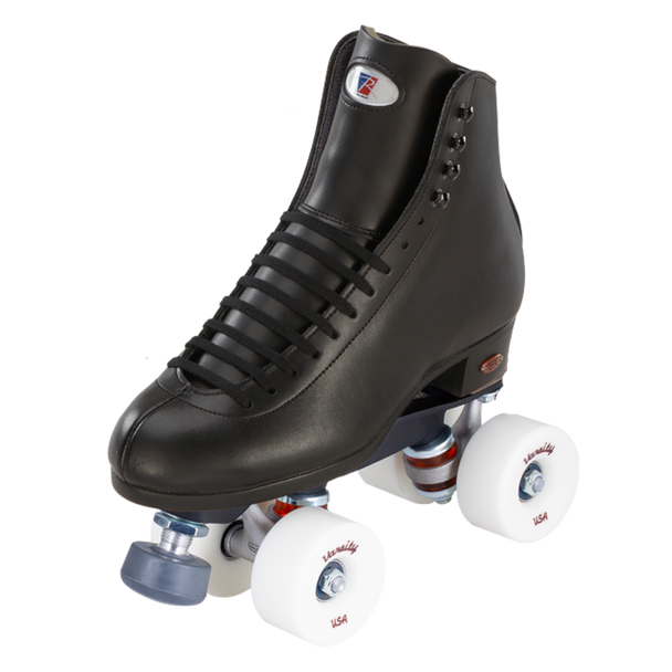 Riedell Skates - Black 120 Raven | Indoor Rink Skates