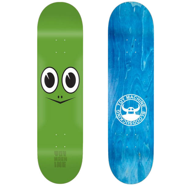 Toy Machine - 7.75 Turtle Face Skateboard Deck - Green