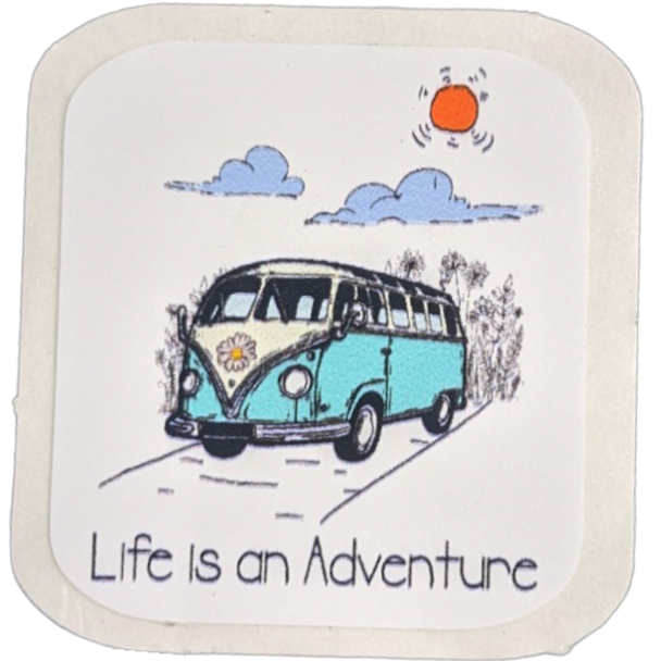 Life VW Bus Sticker - Large - 3.25" x 3.25"