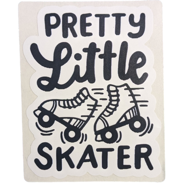 Pretty Little Skater Sticker - 3.5" x 2.5"