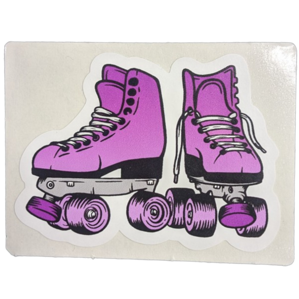 Purple Skates Sticker - 2.5" x 2"