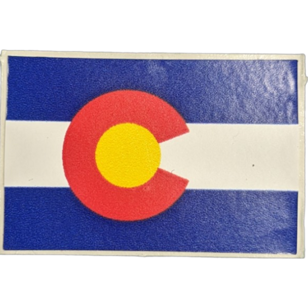 Colorado Flag Sticker - 1.5" x 1"