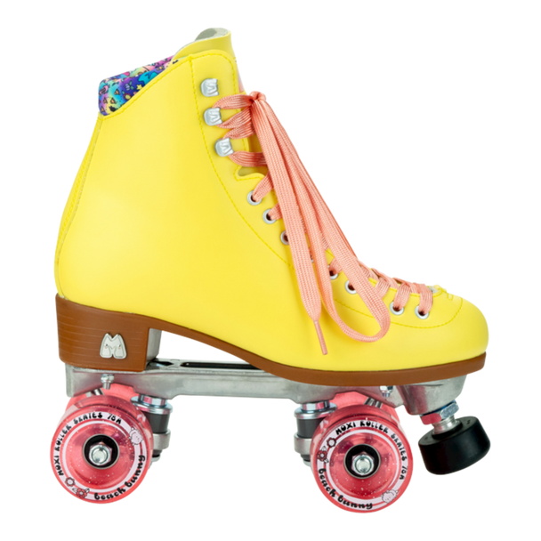 Moxi Skates - Beach Bunny Strawberry Lemonade Mens size 10, Womens size 11 - Indoor / Outdoor Roller Skates