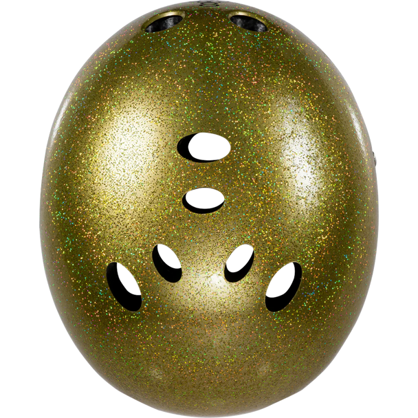 Triple 8 - Gold Glitter The Certified Sweatsaver Visor Helmet