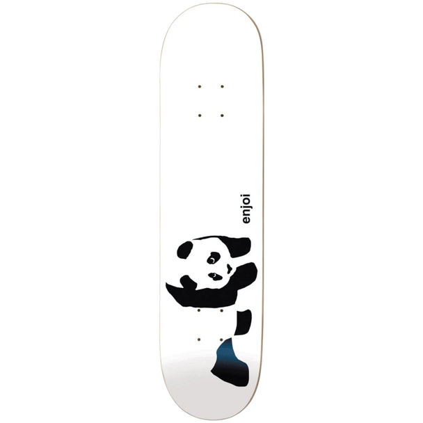 Enjoi - 8.0 Whitey Panda Logo Wide White R7 Skateboard Deck