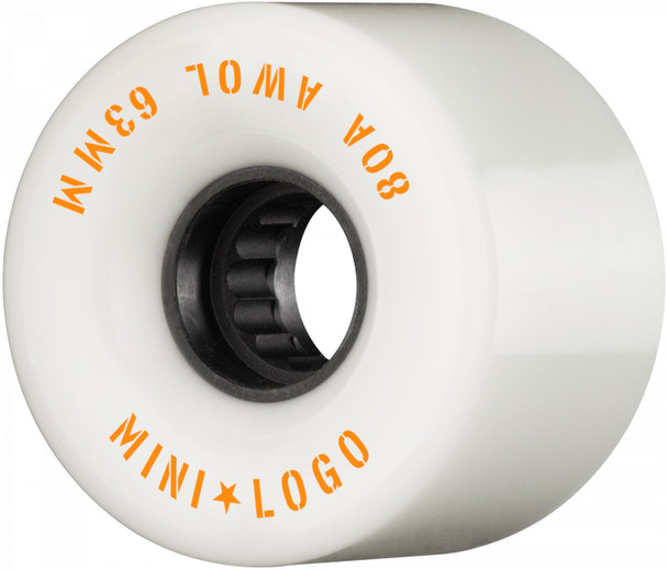 Mini Logo AWOL Skateboard Wheels 63mm 80A White 4pk