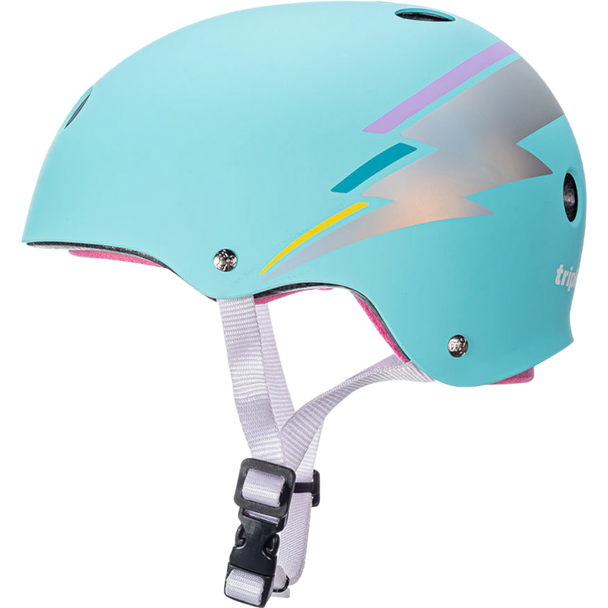 Triple 8 -  Teal Hologram The Certified Sweatsaver Helmet