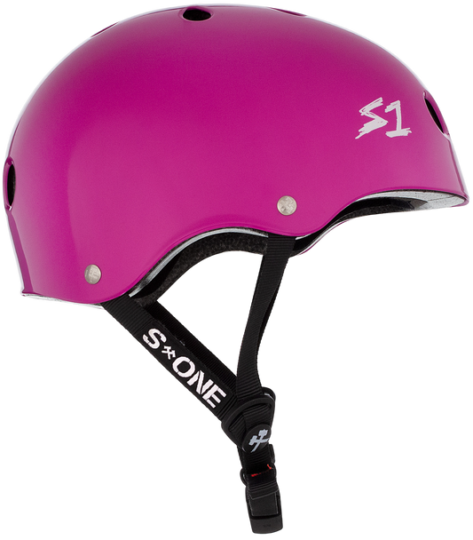 S1 Lifer Helmet - Bright Purple Gloss | Adult Skate Helmets from S-One