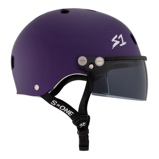 S1 Lifer Visor Helmet - Purple Matte | Adult Skate Helmets from S-One