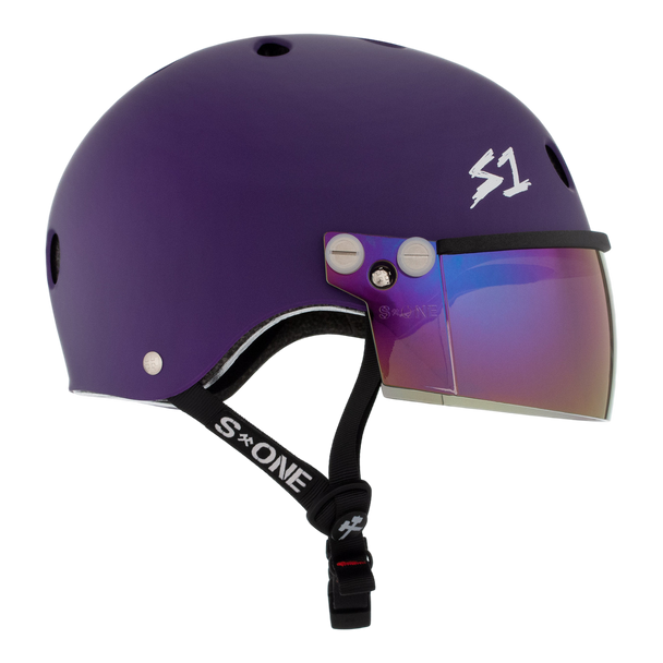 S1 Lifer Visor Helmet - Purple Matte | Adult Skate Helmets from S-One