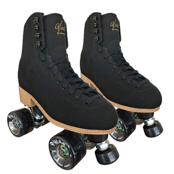 Jackson - Vista Black Skates with Viper Nylon plates | outdoor Rollerskates