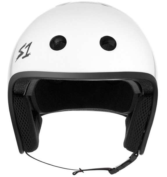 S1 Lifer Retro Helmet - White Gloss | Adult Skate Full Cut Helmets from S-One