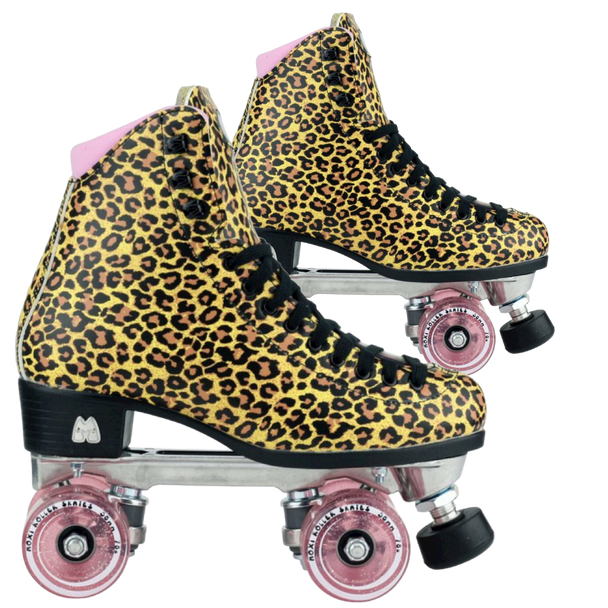 Moxi - Jungle Leopard print  - Indoor / Outdoor beach bunny roller skates