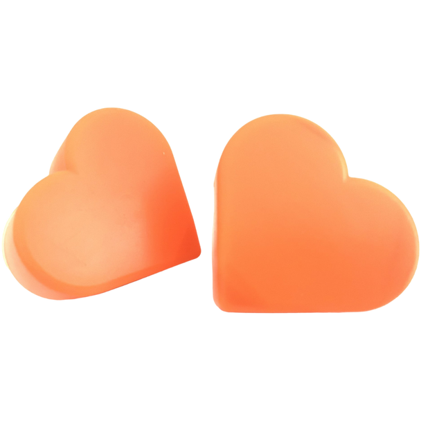 Grindstone - Orange Heartstopper Toe Stops 5/8 stem ( sold in pairs ) - orange U glad red