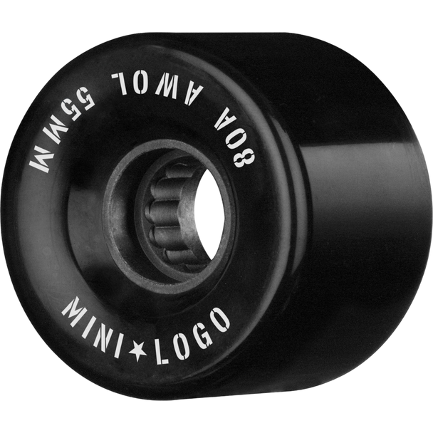 Mini Logo AWOL Skateboard Wheels 55mm 80A Black 4pk