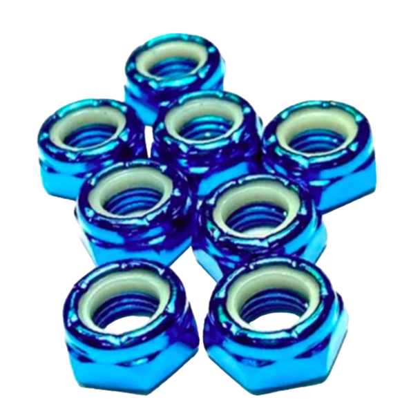 Chaya - Bling T'ing 8mm Axle Nuts - Blue ( Set of 8 )