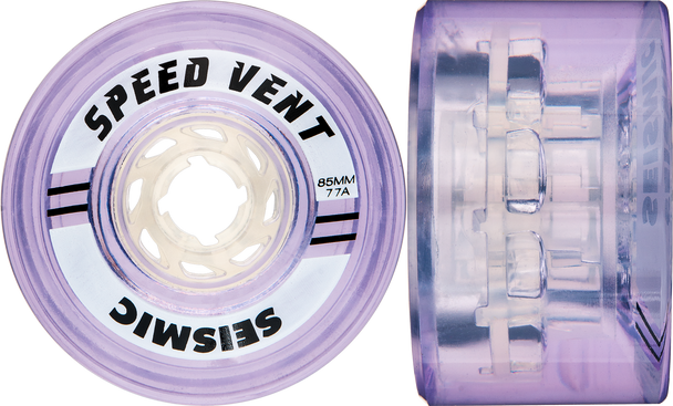 Seismic crystal clear purple 85mm 77a Speed Vent Wheels ( set of 4 )